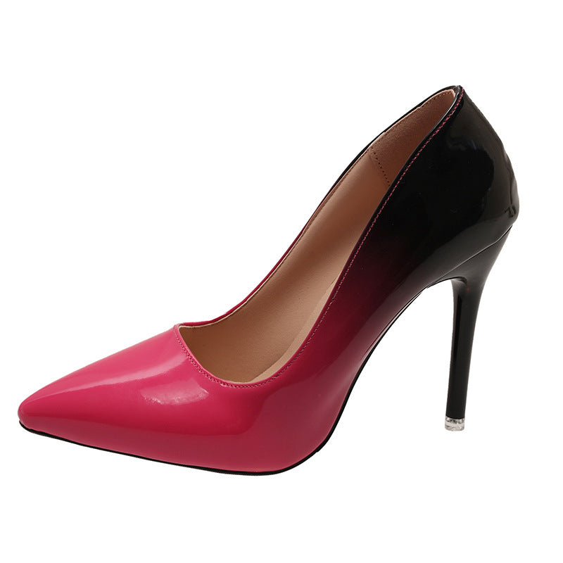 High Heels Women's 2025 Spring and Autumn New Sexy Pointed Stiletto Heel All-match Fashionable Shallow Mouth plus size Single-layer Shoes for Women