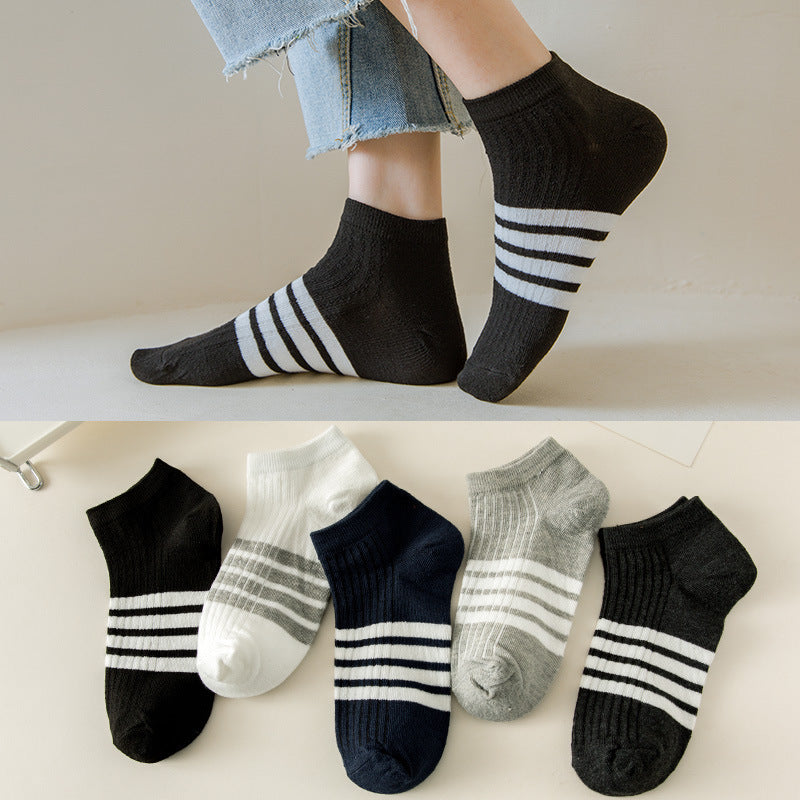 One-Piece Drop-Shipping Men's and Women's Four-Season Anti-Odor and Sweat-Absorbent Short Socks Disposable Socks Men's Welfare Cotton Socks