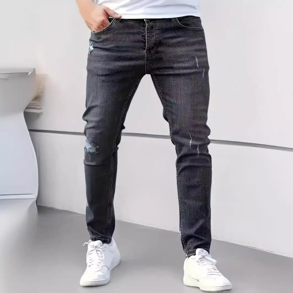 Cross-Border Carefully Selected Goods Men's American Stretch Leg Jeans Amazon Tight Jeans Men's Jeans
