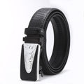 Automatic buckle men's belt crocodile pattern casual Joker youth jeans with wholesale men's belt factory direct sales