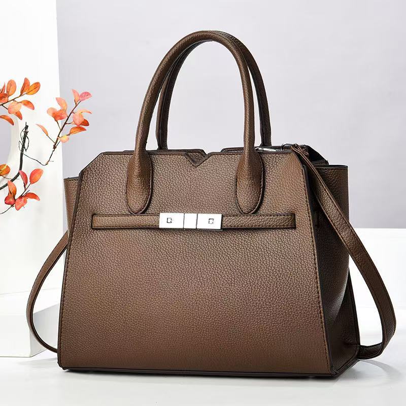 Ready-Made Lock Women's Bags, Fashionable Women's Bags, Large-Capacity Shoulder Crossbody Bags, High-End Handbags for Women