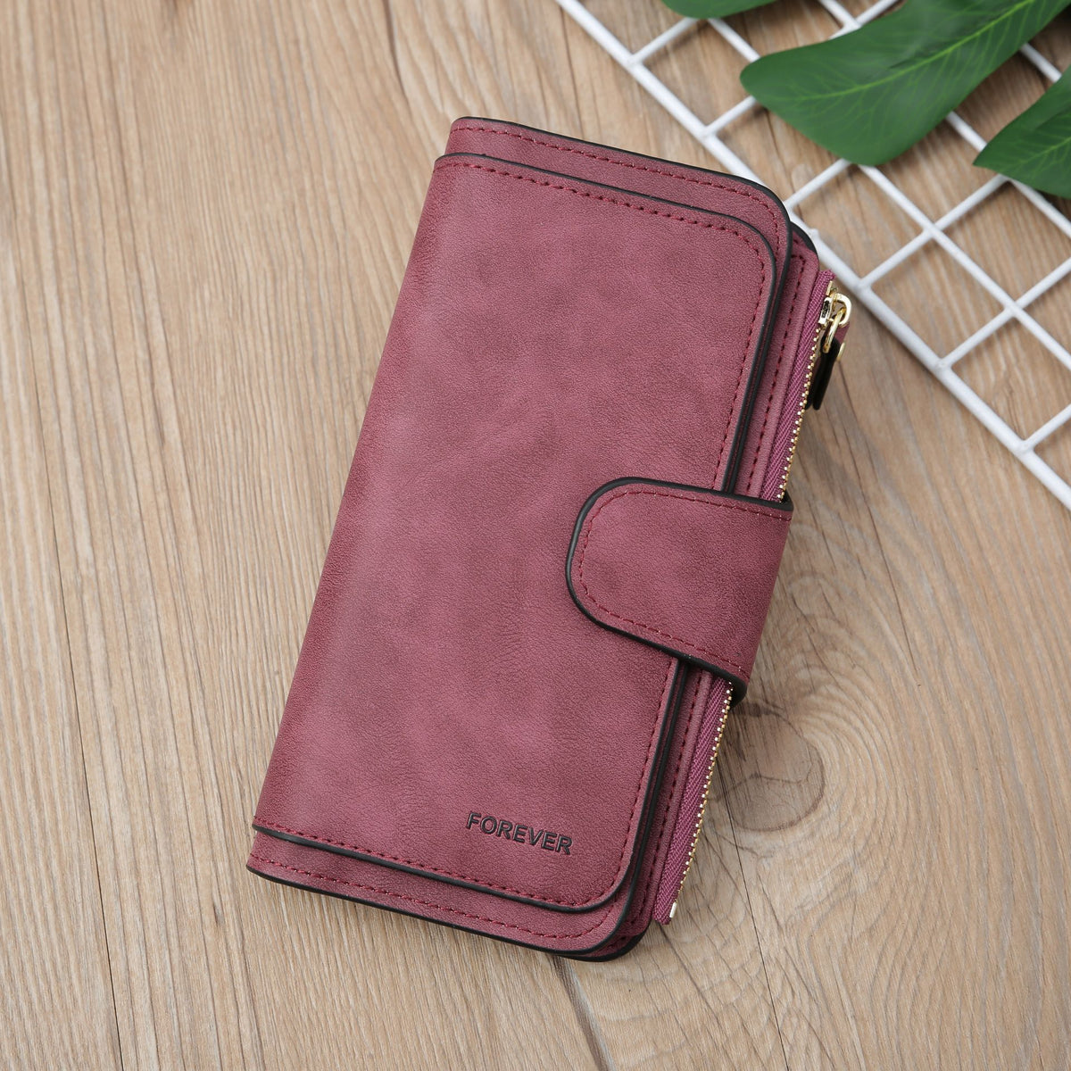 Cross-Border Large-Capacity Long Women's Frosted Pu Multi-Purpose Women's Wallet Clutch Bag Card Holder Women's High-End