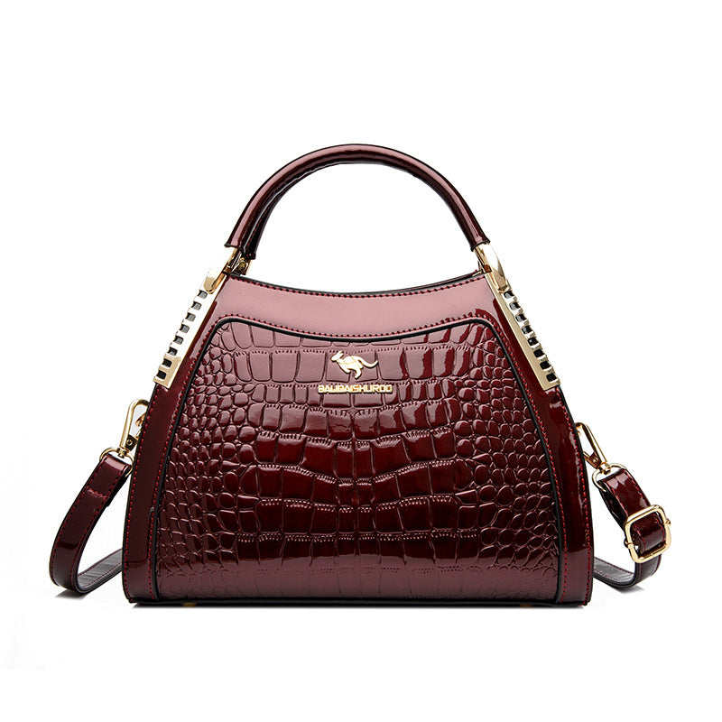 Bags Women's Bags Crocodile Pattern Handbags 2025 Foreign Trade New Trendy Ladies Handbags Women's Shoulder Bags