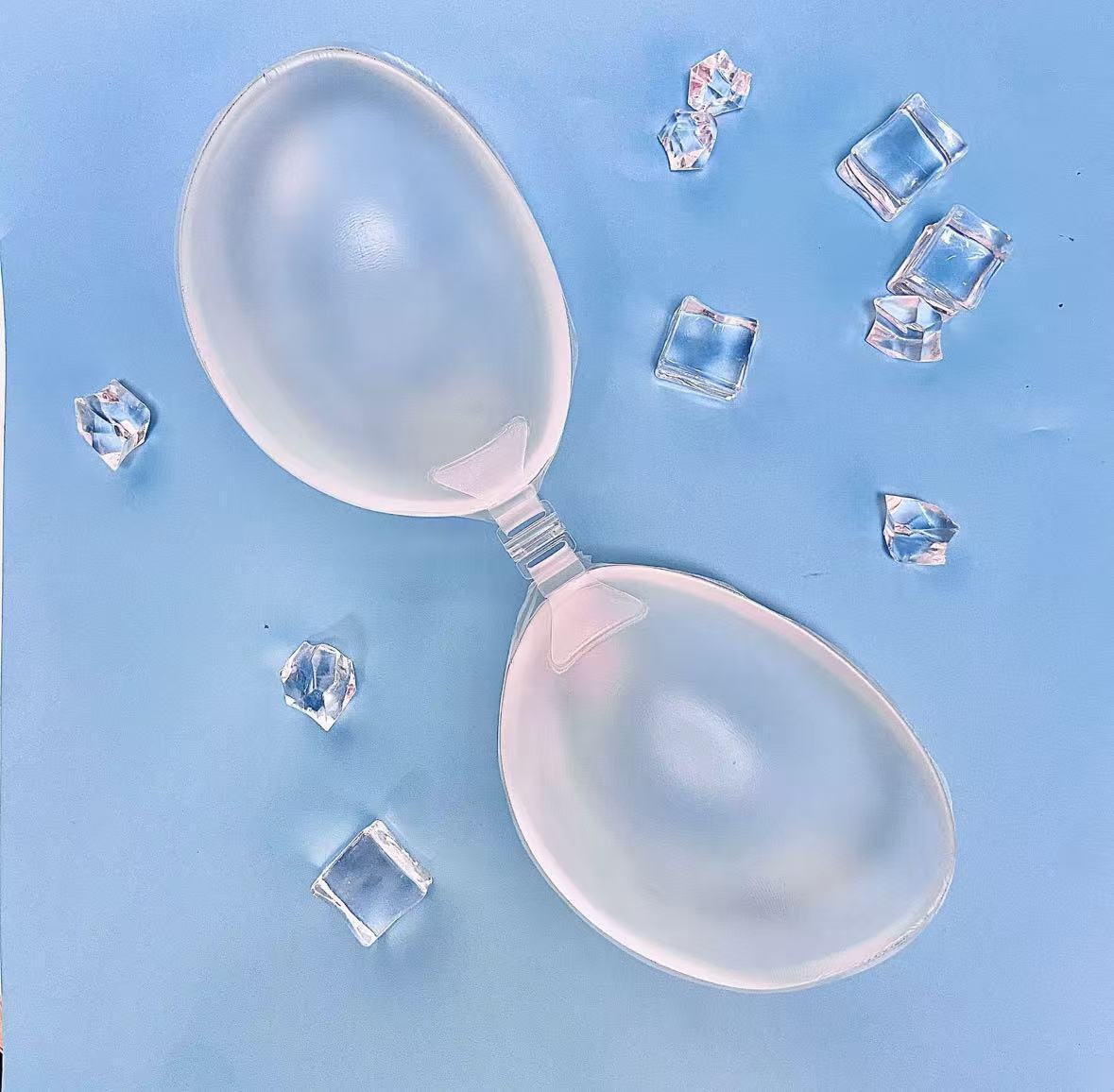 Fashionable New Style Silicone Breast Pads, Enhancing and Thickening, Transparent Bra Pads, Silicone Bra