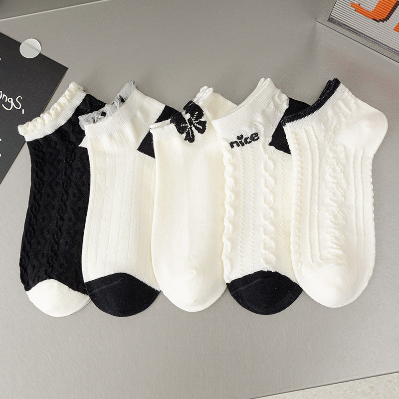One-Piece Drop-Shipping Men's and Women's Four-Season Anti-Odor and Sweat-Absorbent Short Socks Disposable Socks Men's Welfare Cotton Socks