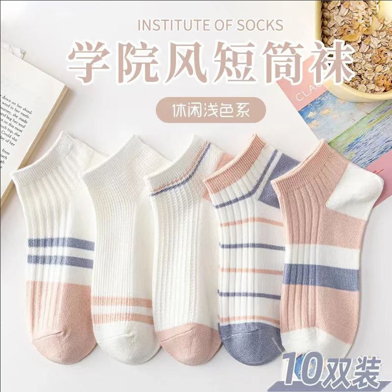 One-Piece Drop-Shipping Men's and Women's Four-Season Anti-Odor and Sweat-Absorbent Short Socks Disposable Socks Men's Welfare Cotton Socks