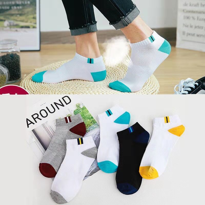 One-Piece Drop-Shipping Men's and Women's Four-Season Anti-Odor and Sweat-Absorbent Short Socks Disposable Socks Men's Welfare Cotton Socks