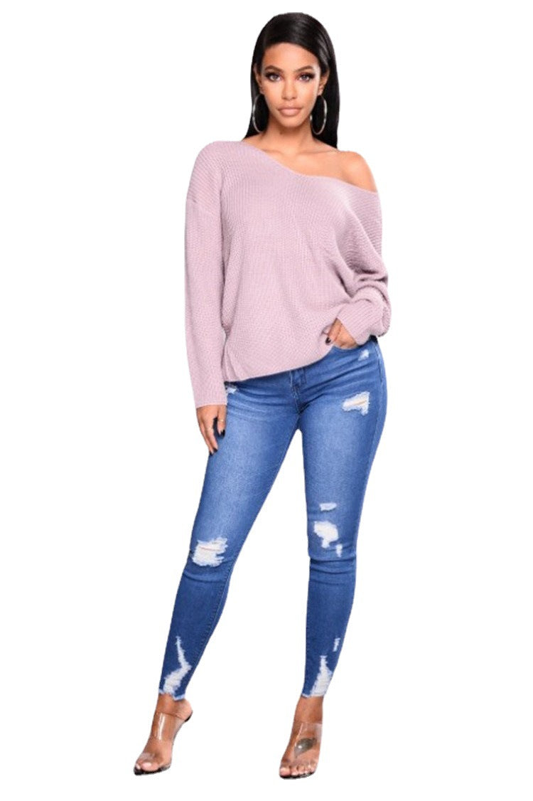 European and American College Explosions Jeans High Waist Elastic Slim Pants Export Pencil Leg Pants Special Promotion