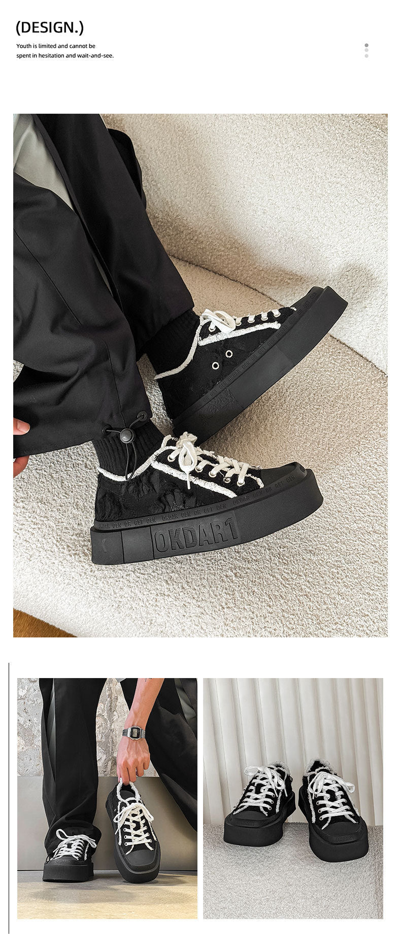 Tenis Blancos Estilo Coreano con Agujetas