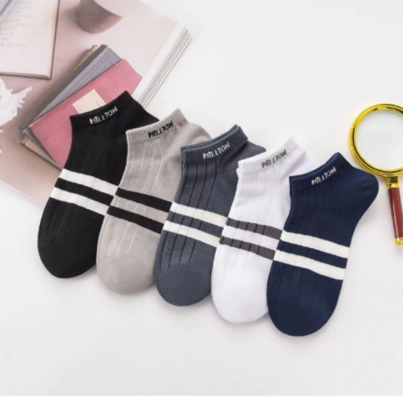 One-Piece Drop-Shipping Men's and Women's Four-Season Anti-Odor and Sweat-Absorbent Short Socks Disposable Socks Men's Welfare Cotton Socks