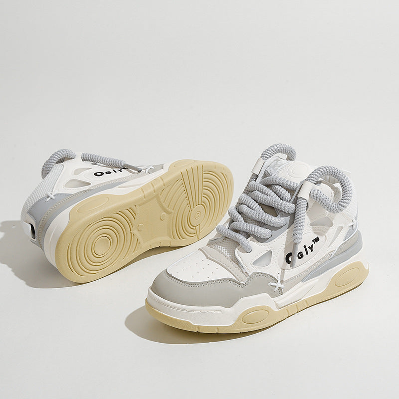 Casual Sneakers, Trendy Brand Sneakers, High-Top Sneakers for Teenagers, Niche Height-Increasing Sports Sneakers, Casual and Versatile