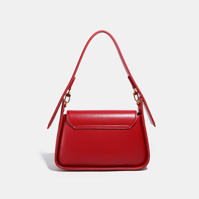 Red Bag for Women 2026 New Style Underarm Bag Light Luxury Brand Bridal Wedding Bag Daily Use Crossbody Handbag