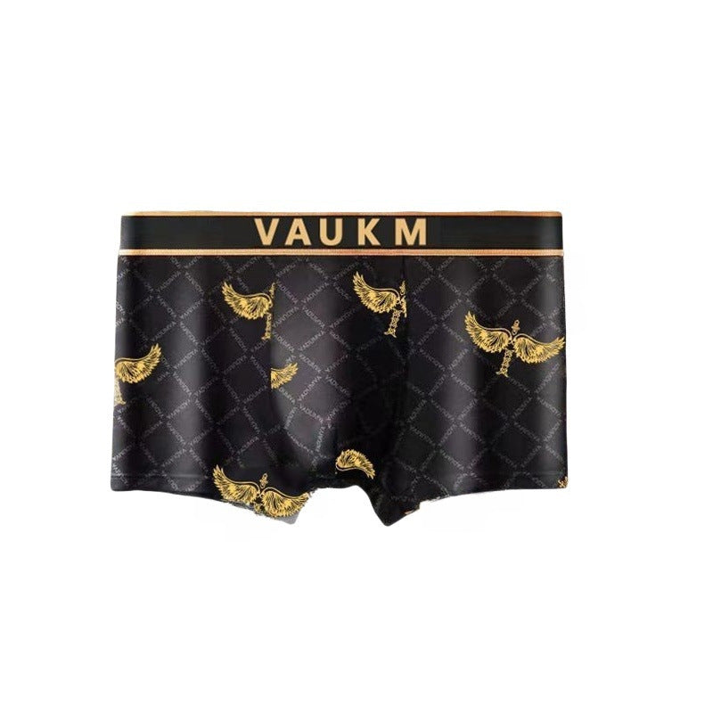 Men's Underwear with Four Magnets, Temperature-Sensitive Crotch, Antibacterial, Large Size Men's Boxer Briefs, Gift Box, Breathable, Antibacterial, Extra Large Size