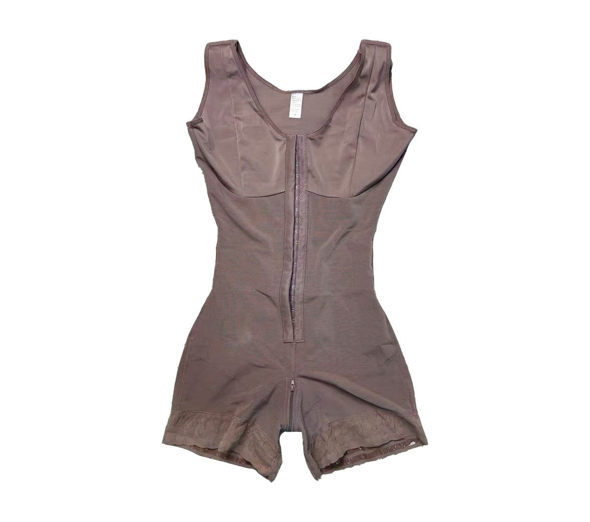 European and American Plus-Size Full-Body Compression Bodysuit, Butt-Lifting and Waist-Slimming Corset with Button Closure, Crotch Zipper Tummy Control Shapewear