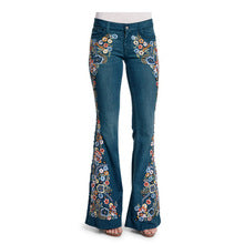 Jeans con Bordado y Cremalleras para Hombre