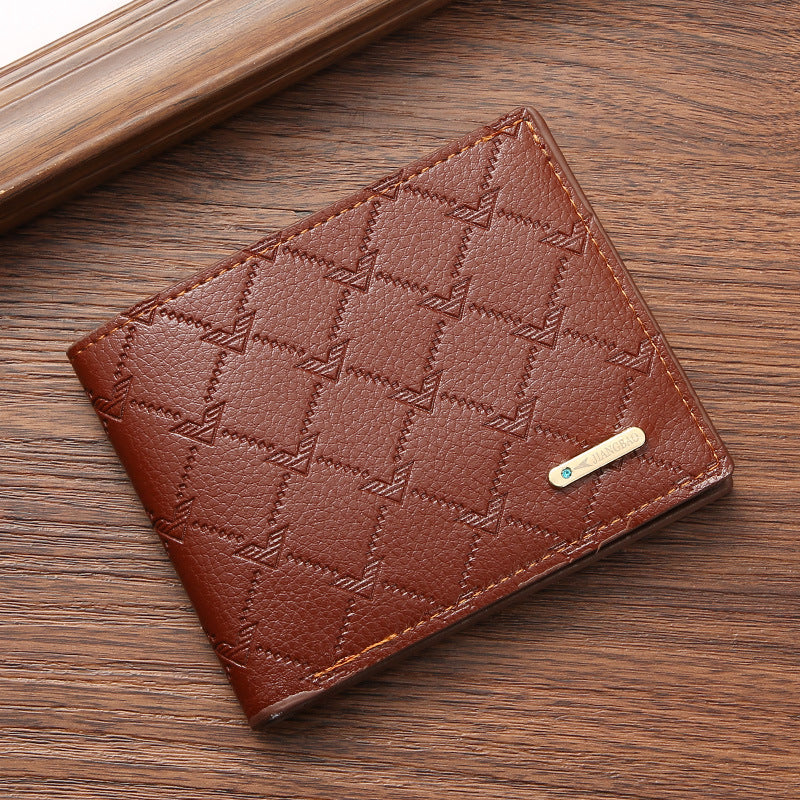 2024 New Cross-Border Supply Pu Coin Wallet Card Holder Men's Wallet Short Source Manufacturer Wallet Wholesale