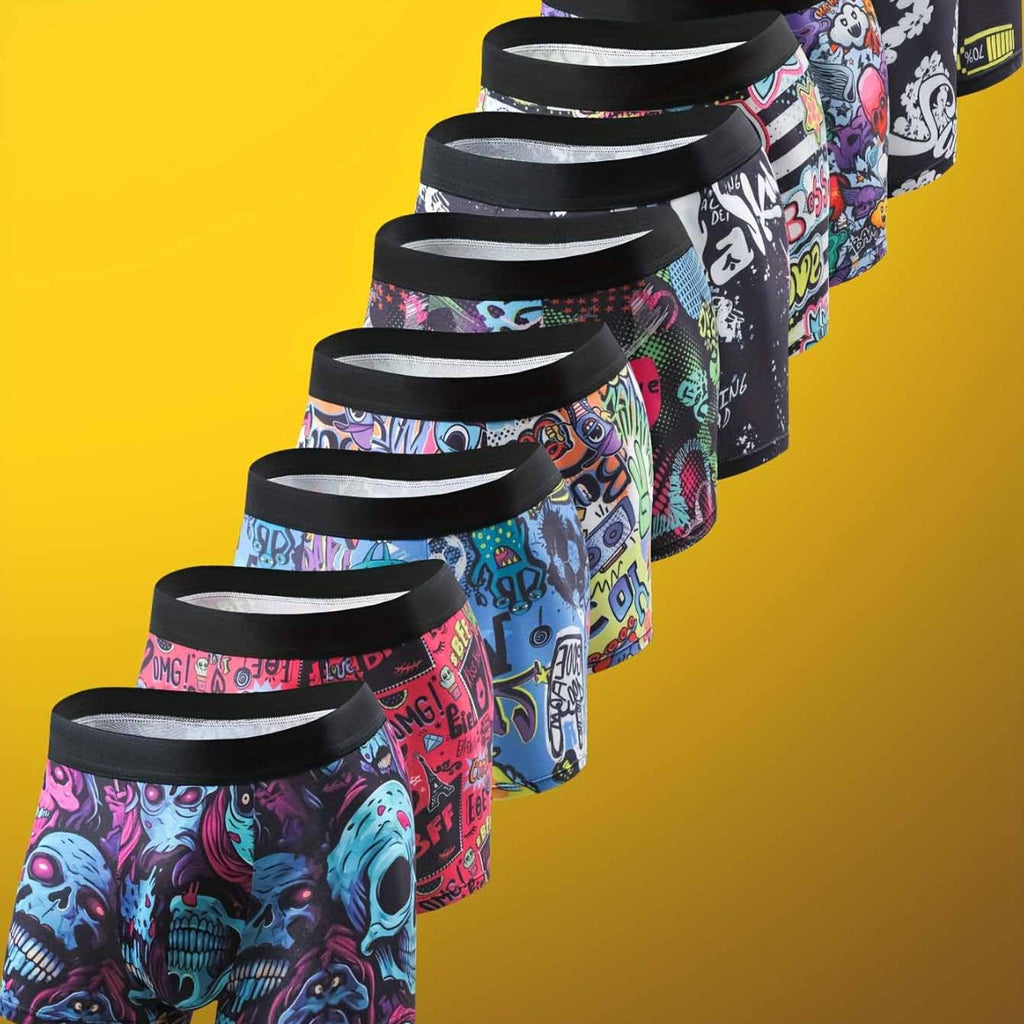 Men's Trendy Boxer Briefs from Foreign Trade Source Factory, Sexy Mid-Rise Breathable Boxer Shorts in Stock