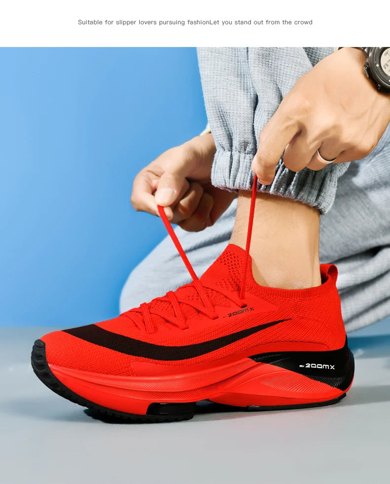 Men Running Shoes Breathable Race Cushioning Outdoor Jogging Sneakers Trainer Luxury shoes Couple Non-Slip Mesh Off-road Shoes