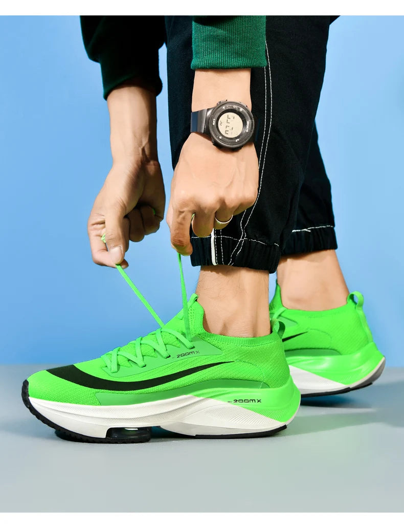 Men Running Shoes Breathable Race Cushioning Outdoor Jogging Sneakers Trainer Luxury shoes Couple Non-Slip Mesh Off-road Shoes