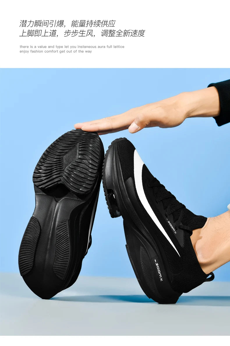 Men Running Shoes Breathable Race Cushioning Outdoor Jogging Sneakers Trainer Luxury shoes Couple Non-Slip Mesh Off-road Shoes
