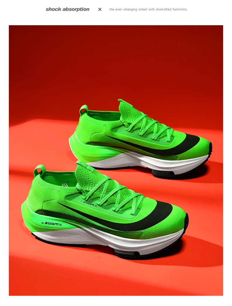 Men Running Shoes Breathable Race Cushioning Outdoor Jogging Sneakers Trainer Luxury shoes Couple Non-Slip Mesh Off-road Shoes