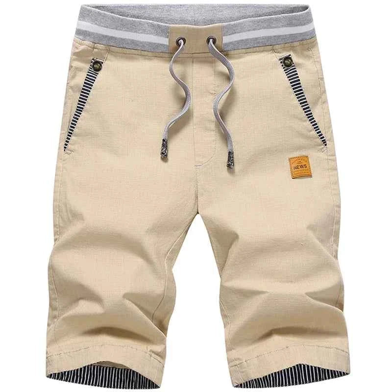 Shorts de Algodón y Lino para Hombre