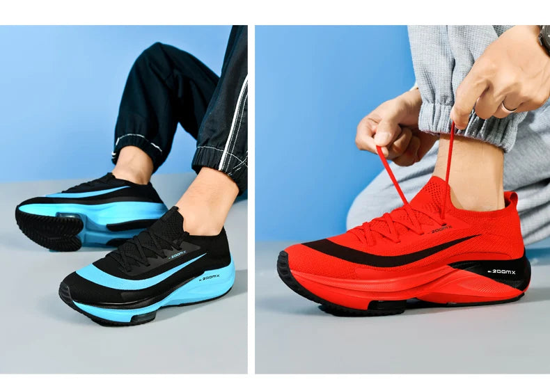 Men Running Shoes Breathable Race Cushioning Outdoor Jogging Sneakers Trainer Luxury shoes Couple Non-Slip Mesh Off-road Shoes