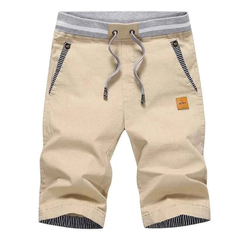 Shorts de Algodón y Lino para Hombre