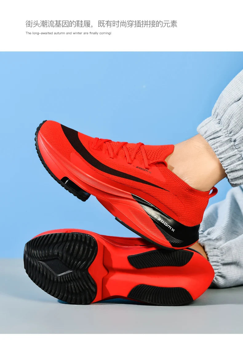 Men Running Shoes Breathable Race Cushioning Outdoor Jogging Sneakers Trainer Luxury shoes Couple Non-Slip Mesh Off-road Shoes