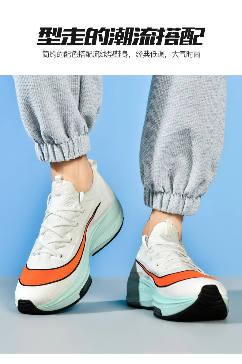 Men Running Shoes Breathable Race Cushioning Outdoor Jogging Sneakers Trainer Luxury shoes Couple Non-Slip Mesh Off-road Shoes