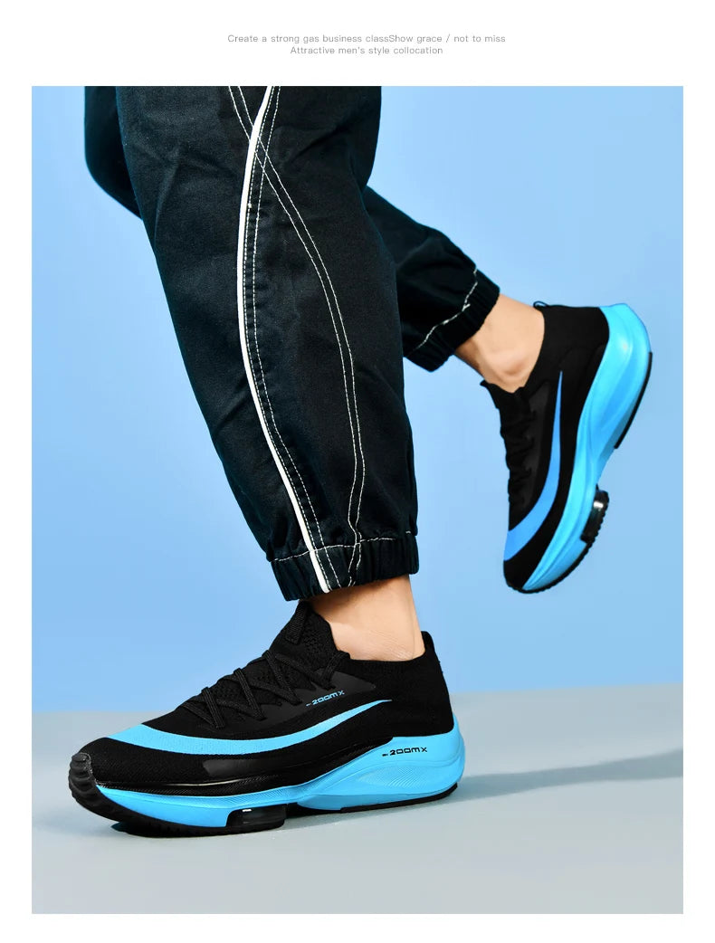 Men Running Shoes Breathable Race Cushioning Outdoor Jogging Sneakers Trainer Luxury shoes Couple Non-Slip Mesh Off-road Shoes